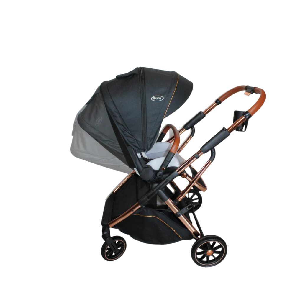 Carriola 4 en 1 Ibaby Borah Negra