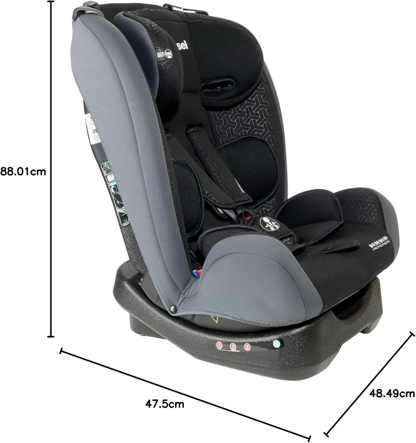 Autoasiento Prinsel Grow Negro