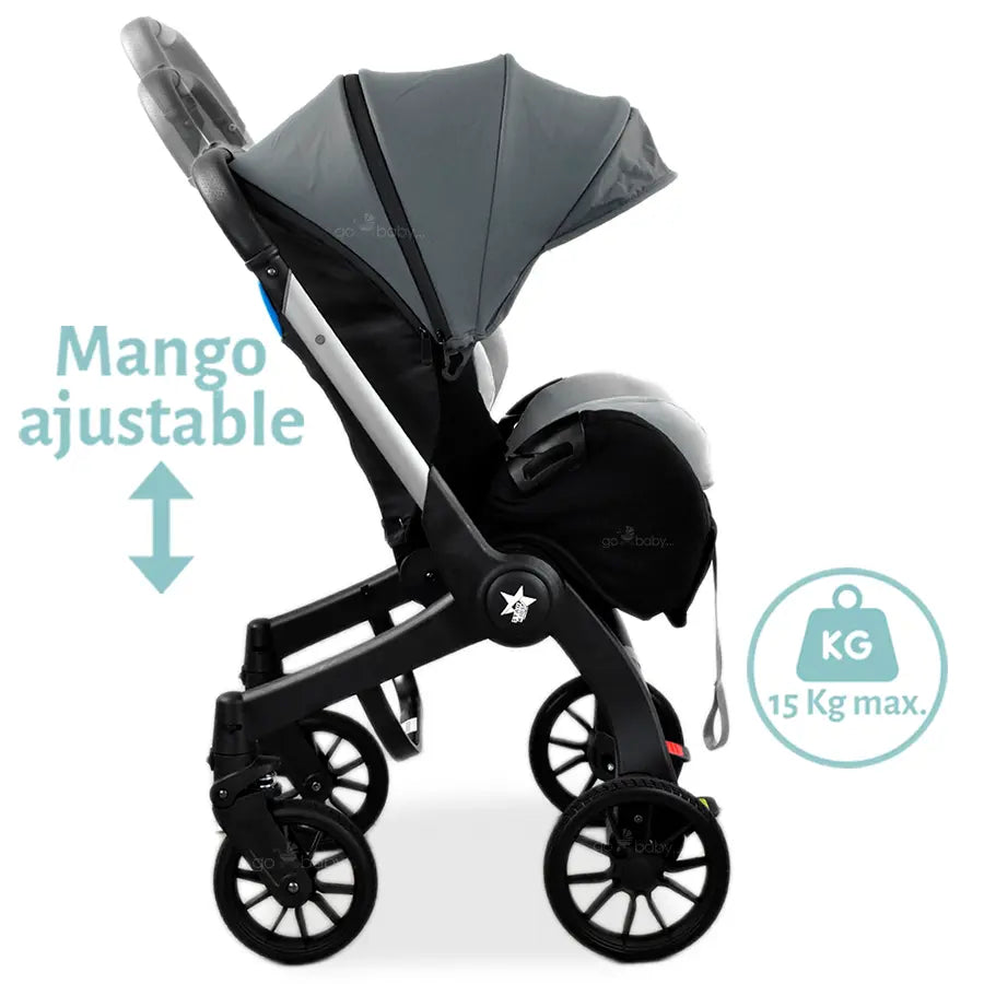 Carriola Lyra Star Kids Gris