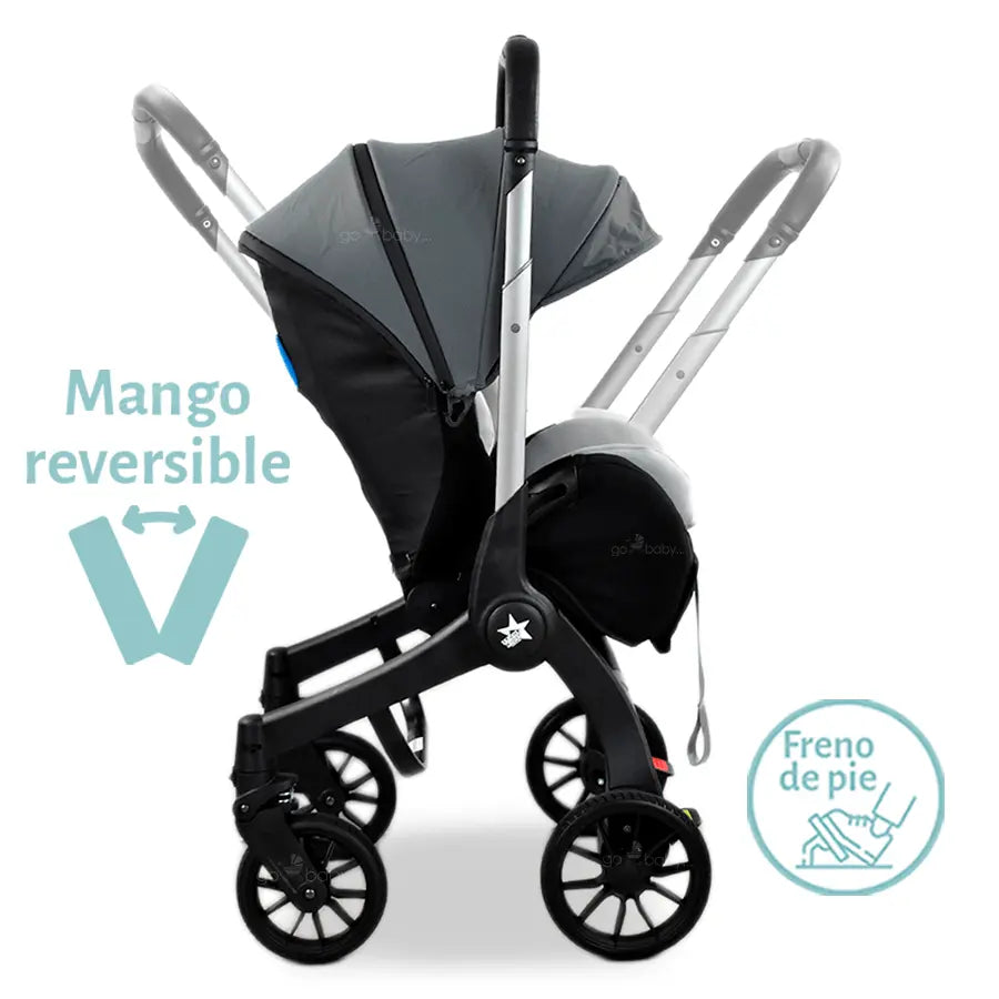Carriola Lyra Star Kids Gris
