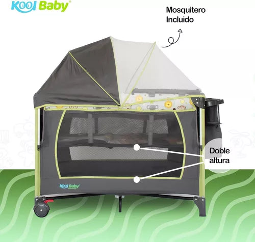 Cuna Corral Colecho Kool Baby Verde