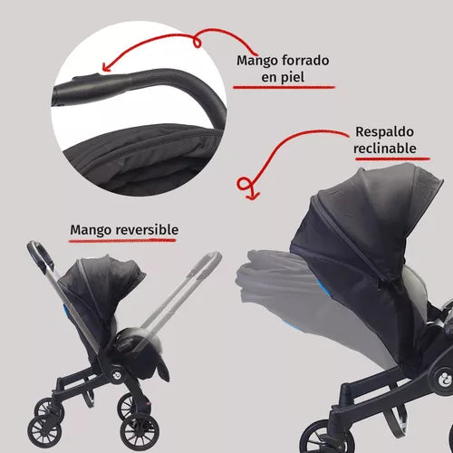 Carriola Lyra Star Kids Negra