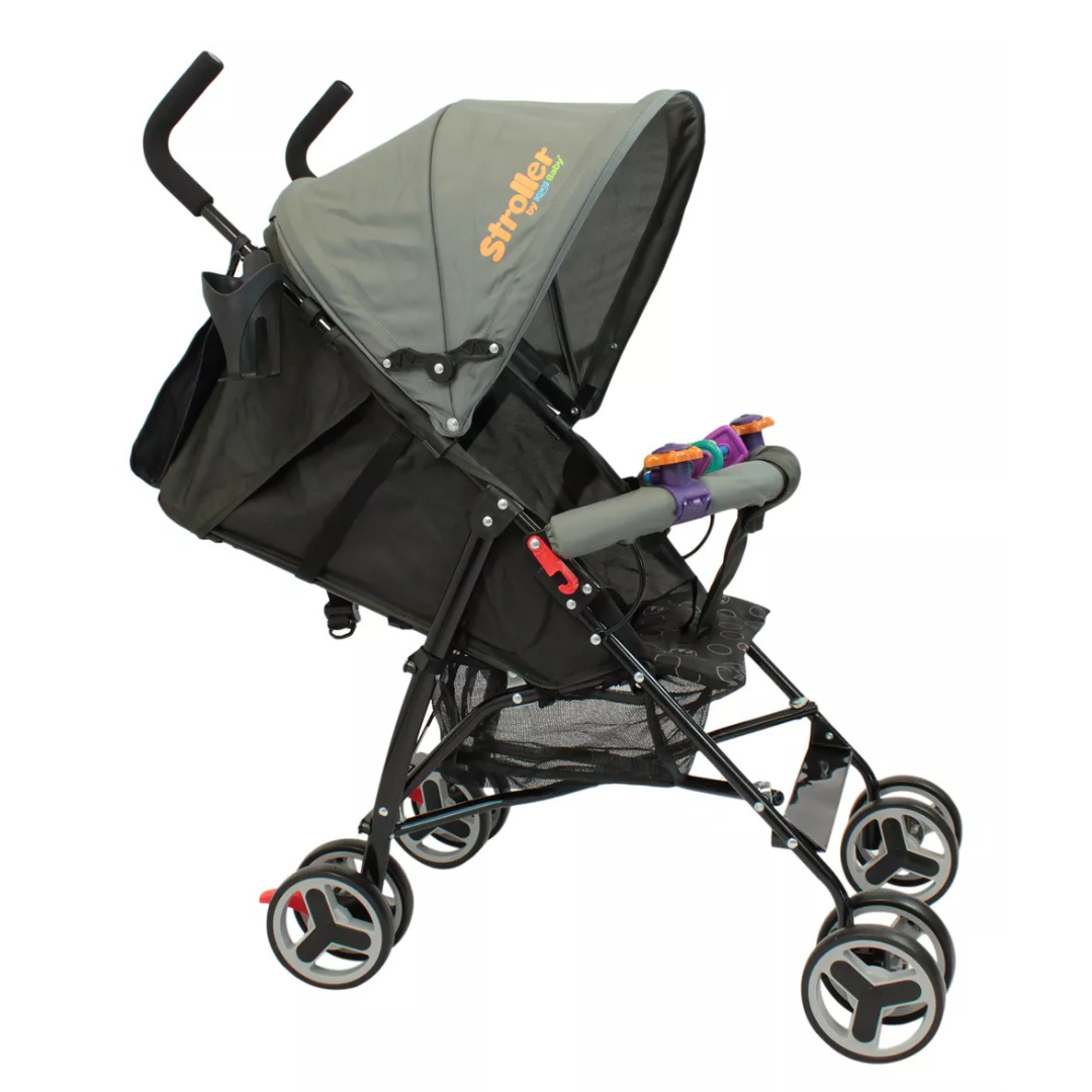 Carriola De Bastón Plegable Para Bebé Kool Baby Car-104 Color Gris