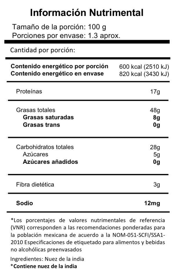 Tadelí Crema de Nuez de la India