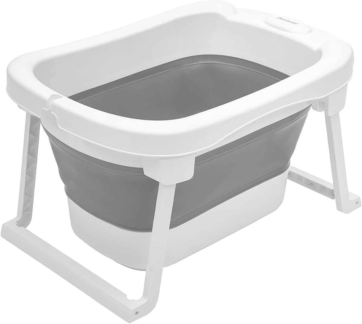 Bañera para Bebé plegable con cojín antideslizante