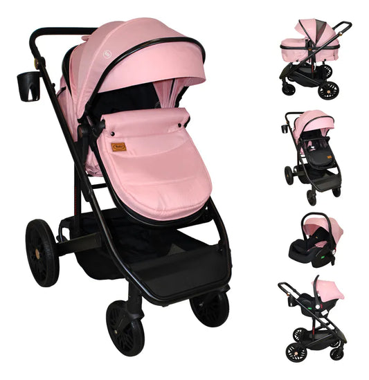 Carriola 4 en 1 Ibaby Cupra Rosa