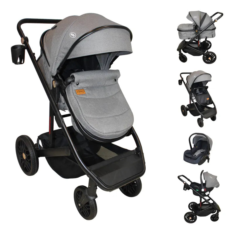 Carriola 4 en 1 Ibaby Cupra Gris