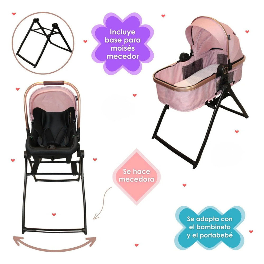 Carriola 6 en 1 Amalfi Rosa