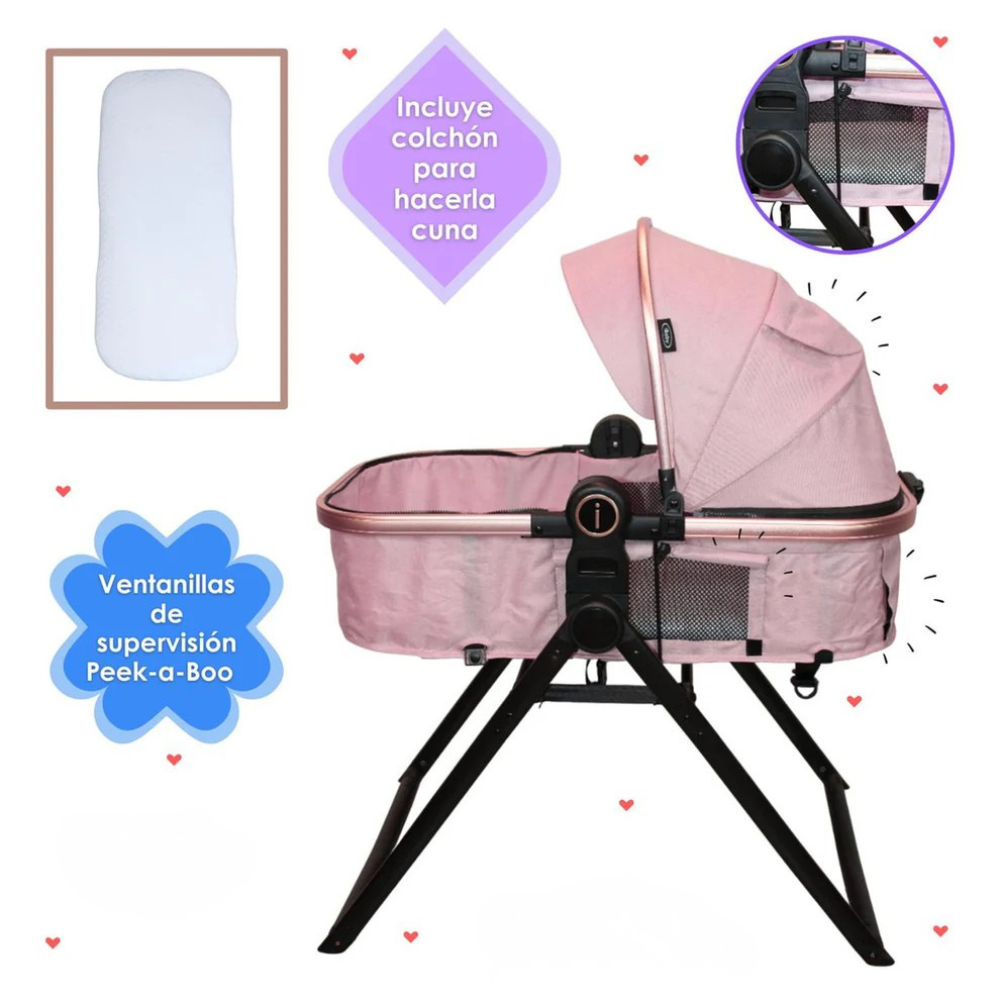 Carriola 6 en 1 Amalfi Rosa