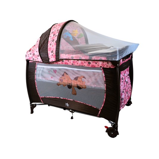 Cuna Corral Fénix Rosa