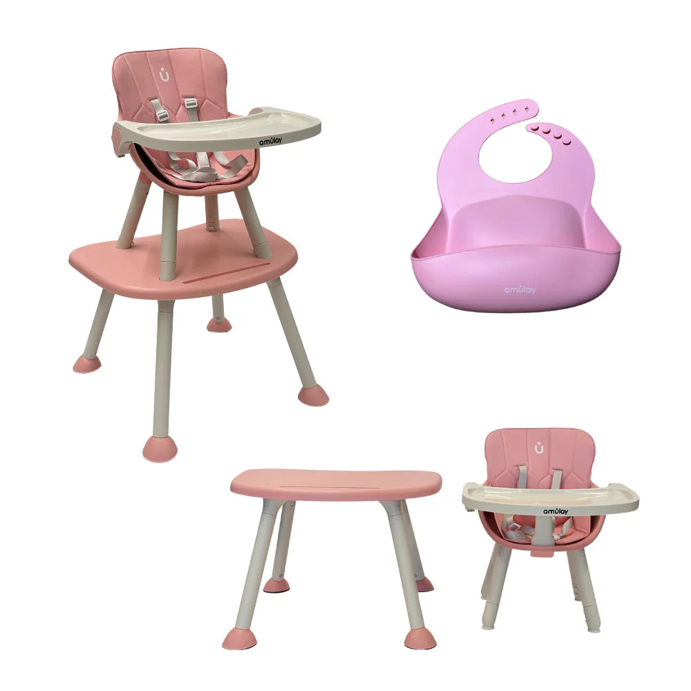 Silla Alta 7 en 1 Rosa