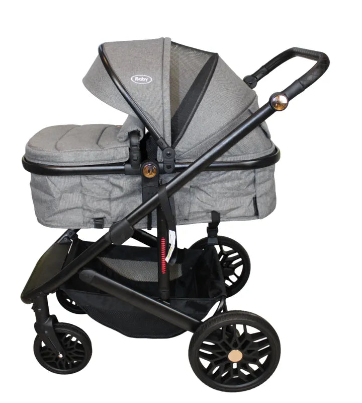 Carriola 4 en 1 Ibaby Cupra Gris