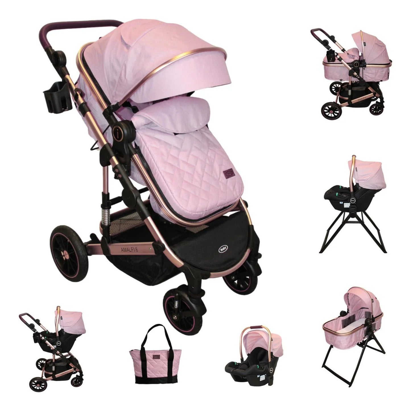 Carriola 6 en 1 Amalfi Rosa