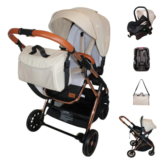 Carriola 4 en 1 Ibaby Borah Beige