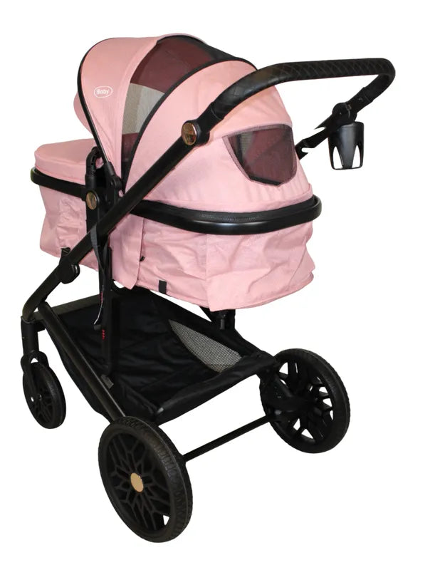 Carriola 4 en 1 Ibaby Cupra Rosa
