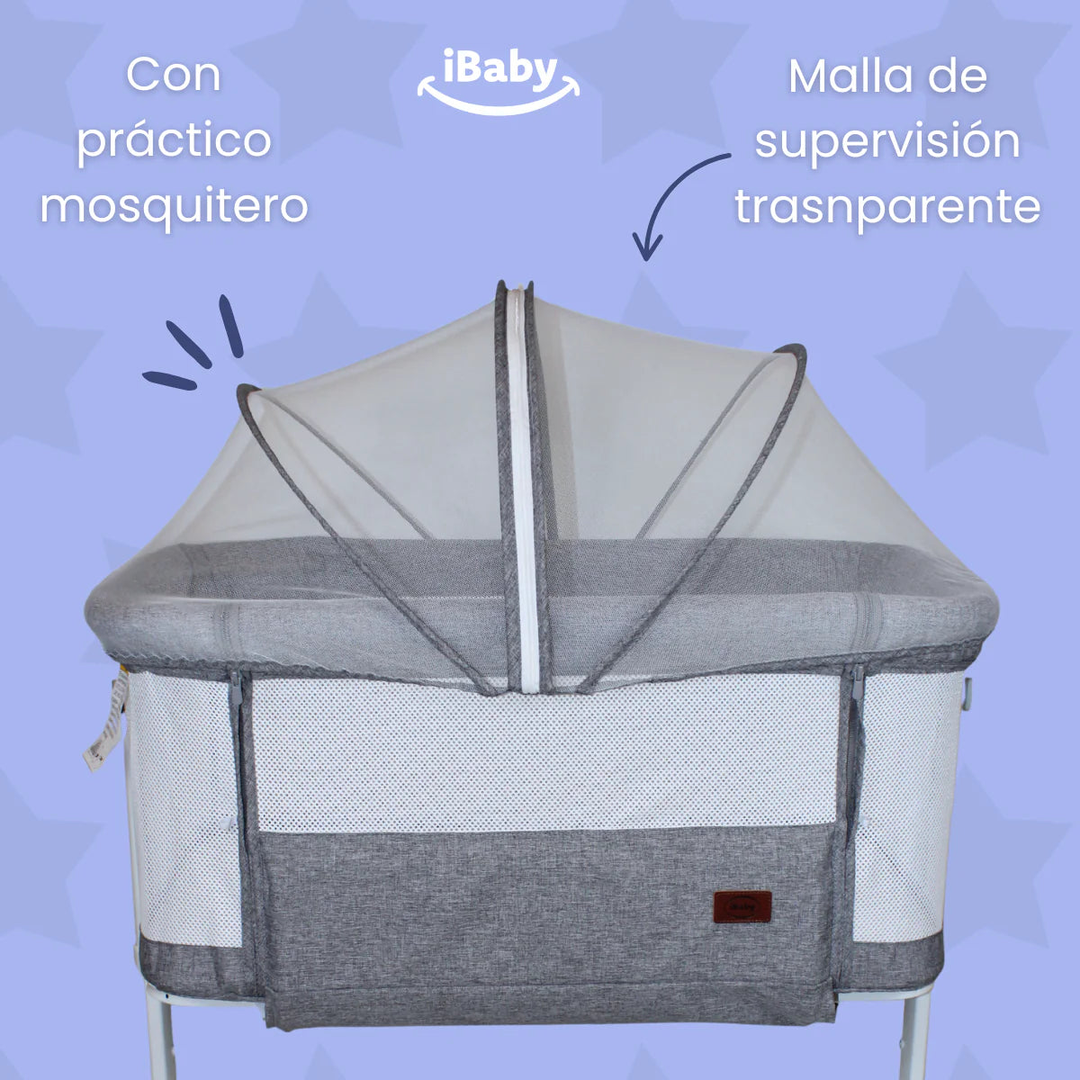 Cuna Colecho 2 en 1 Alessandro Gris