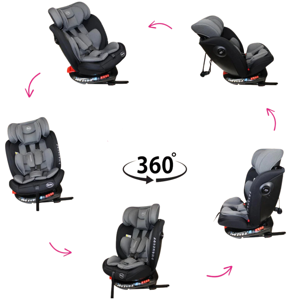 Autoasiento iBaby Giro 360 Negro
