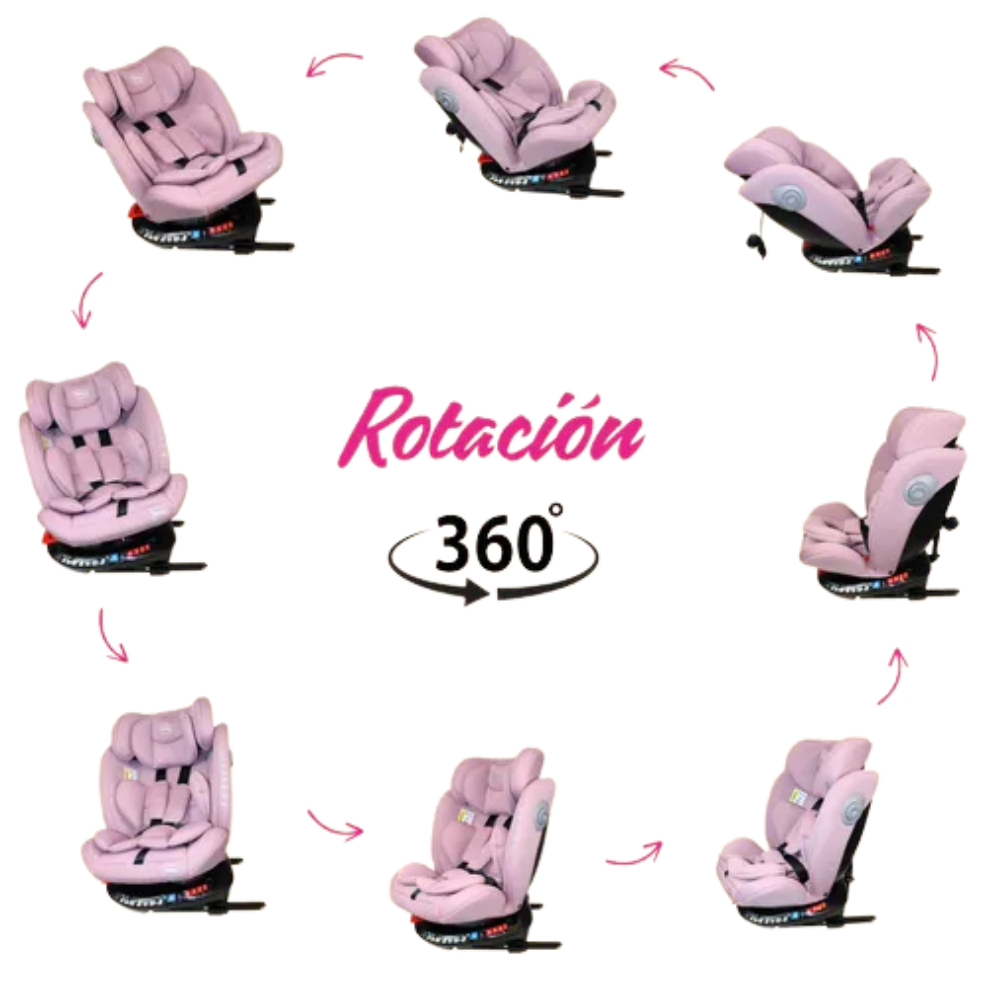 Autoasiento iBaby Giro 360 Rosa