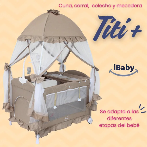 Cuna Colecho Mecedora Titi Beige