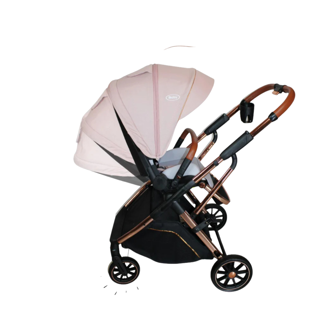 Carriola 4 en 1 Ibaby Borah Rosa