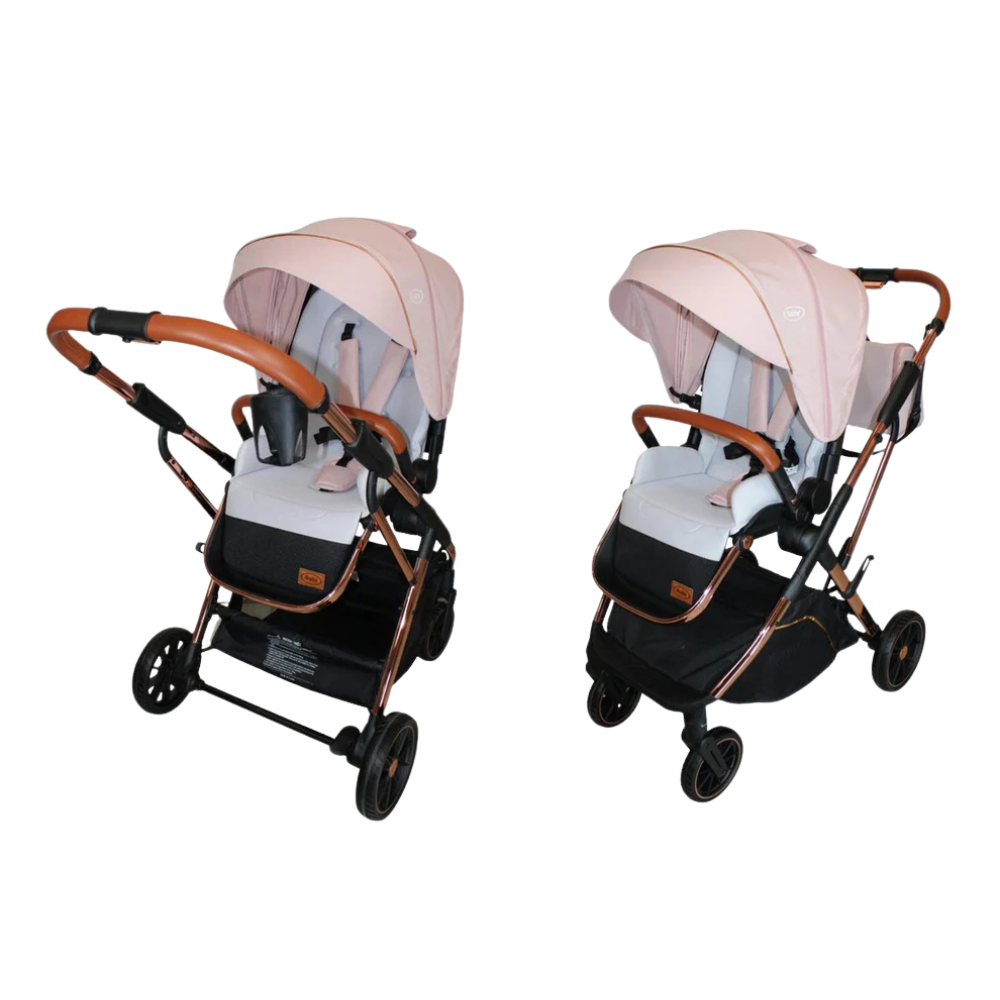 Carriola 4 en 1 Ibaby Borah Rosa