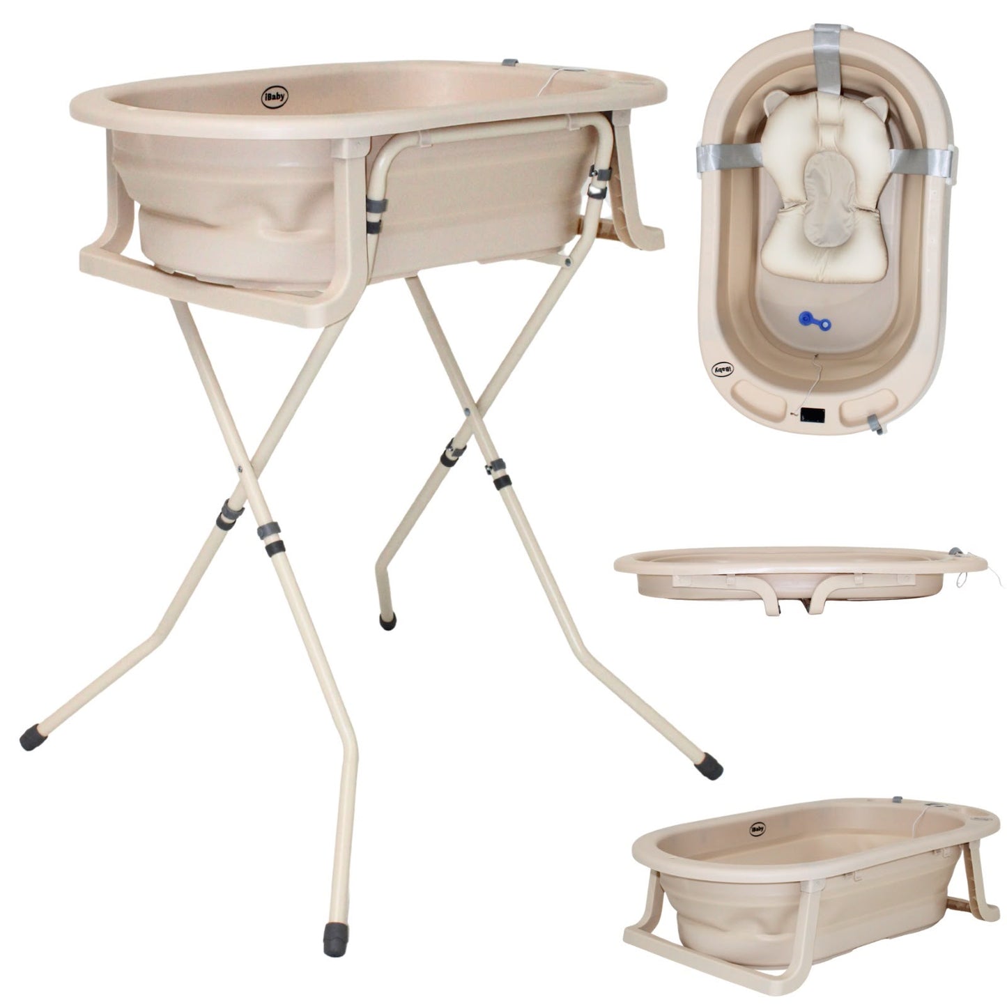 Bañera Plegable con Base Santorini Beige