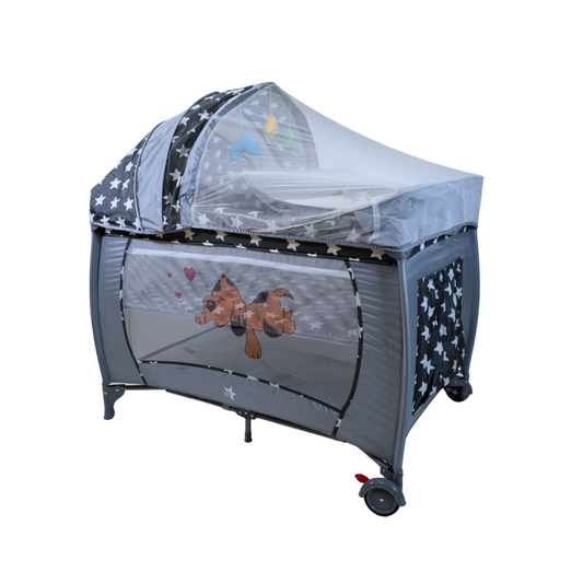 Cuna Corral Fénix Gris