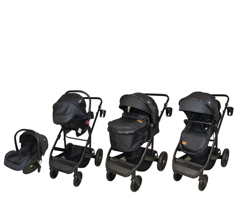 Carriola 4 en 1 Ibaby Cupra Negra