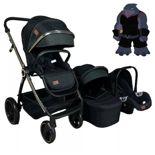 Carriola Bubu Doha 3 en 1 Color Negro
