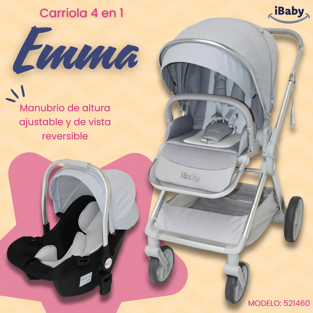 Carriola Emma Gris