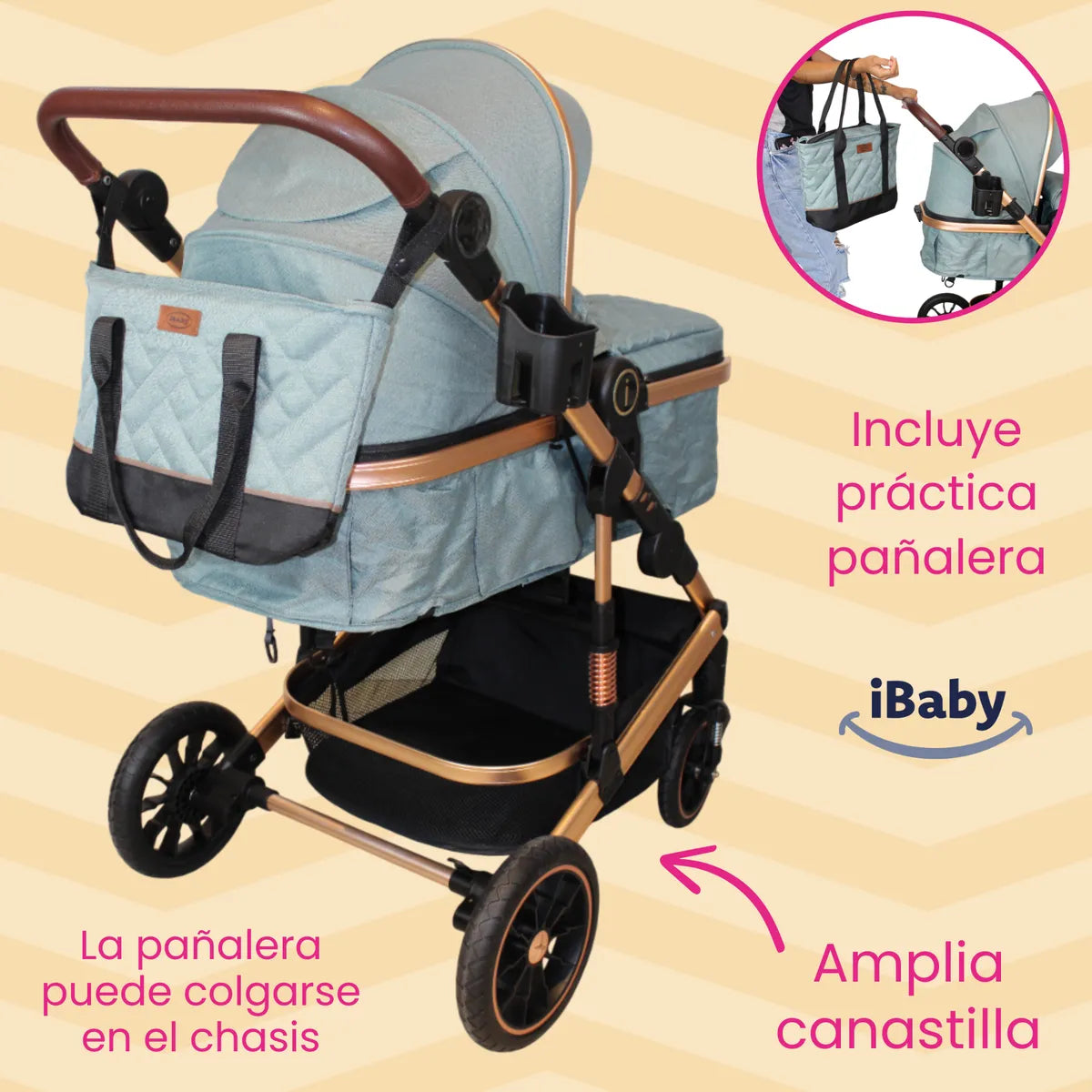 Carriola 6 en 1 Amalfi Verde