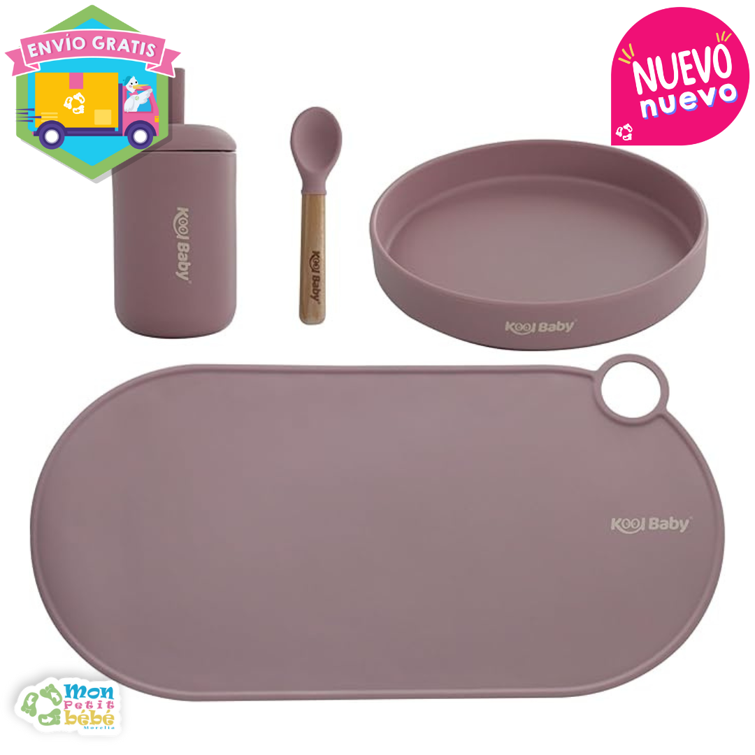 SET DE ALIMENTACIÓN KOOL BABY LILA