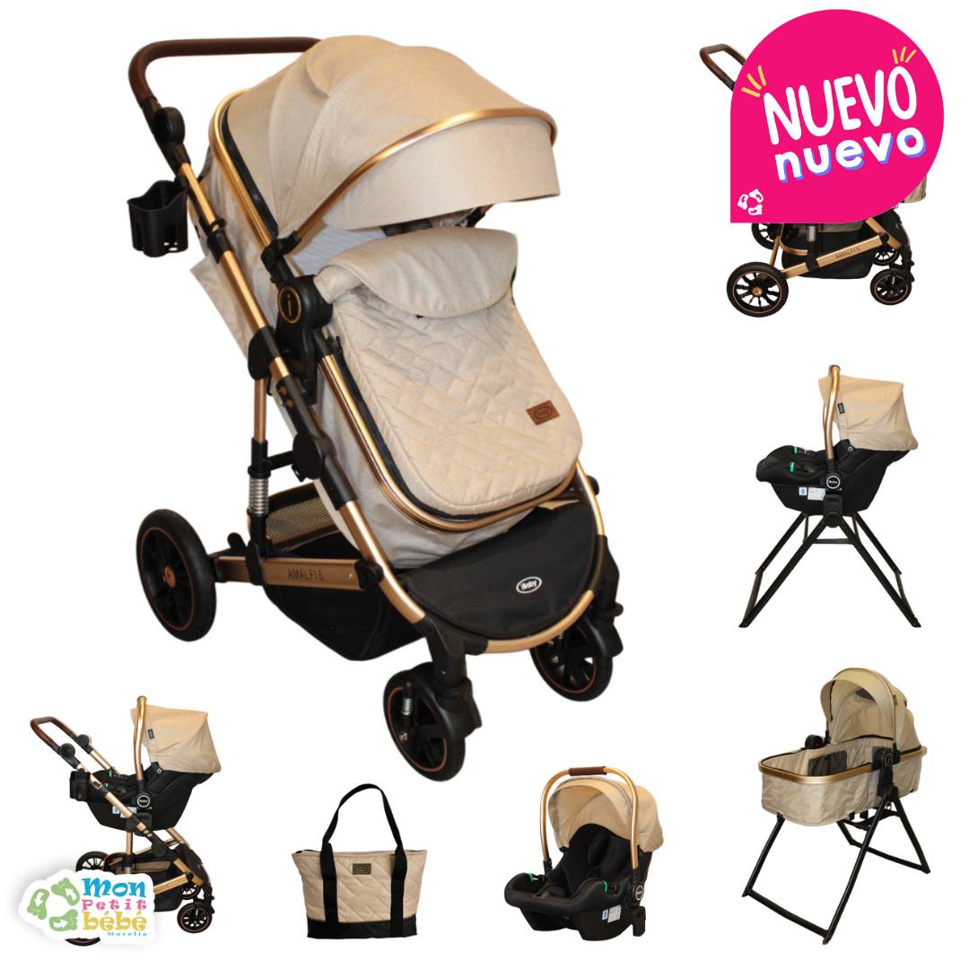 Carriola Paris 6 en 1 Color Beige