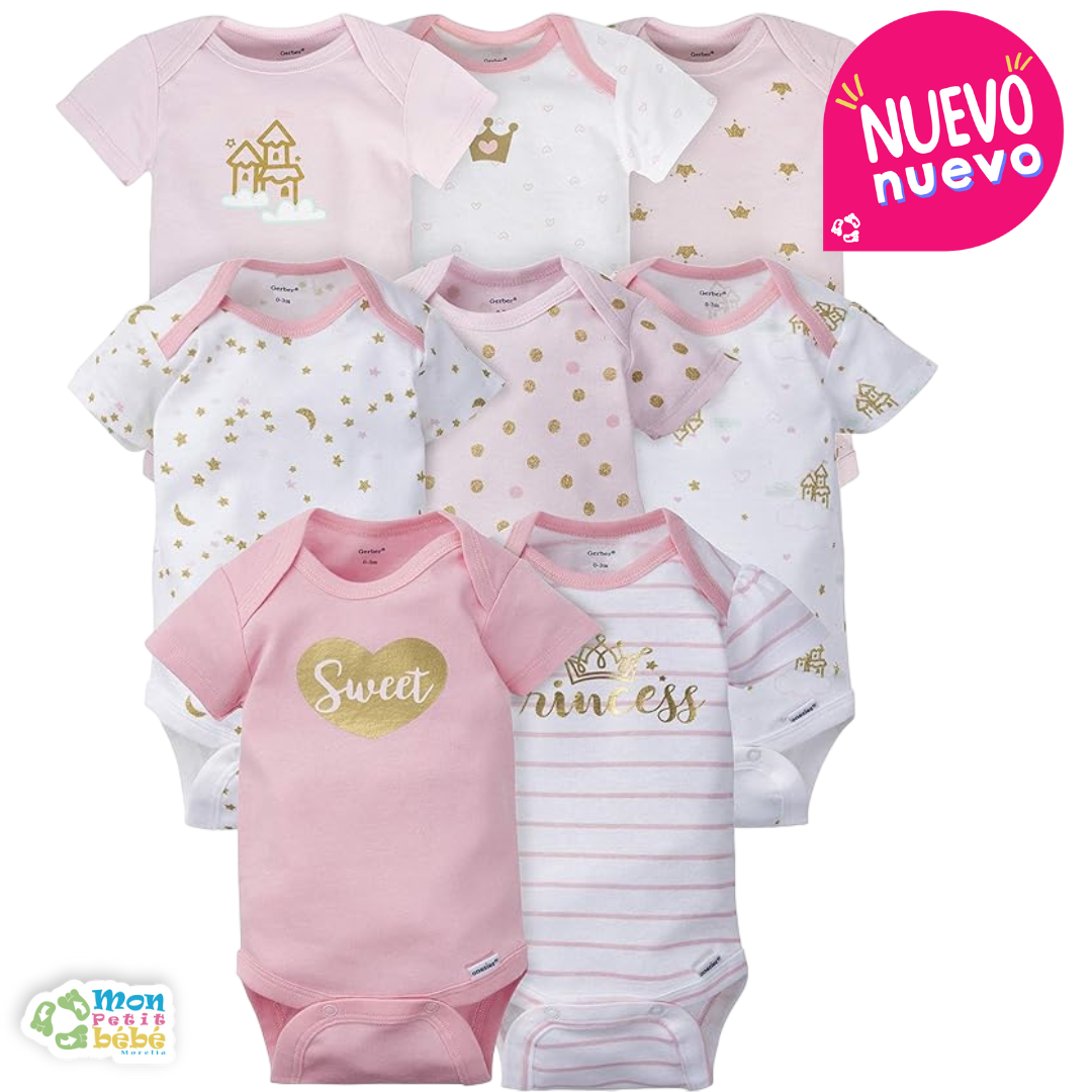 Pañeleros Gerber Princess Set 8 Piezas