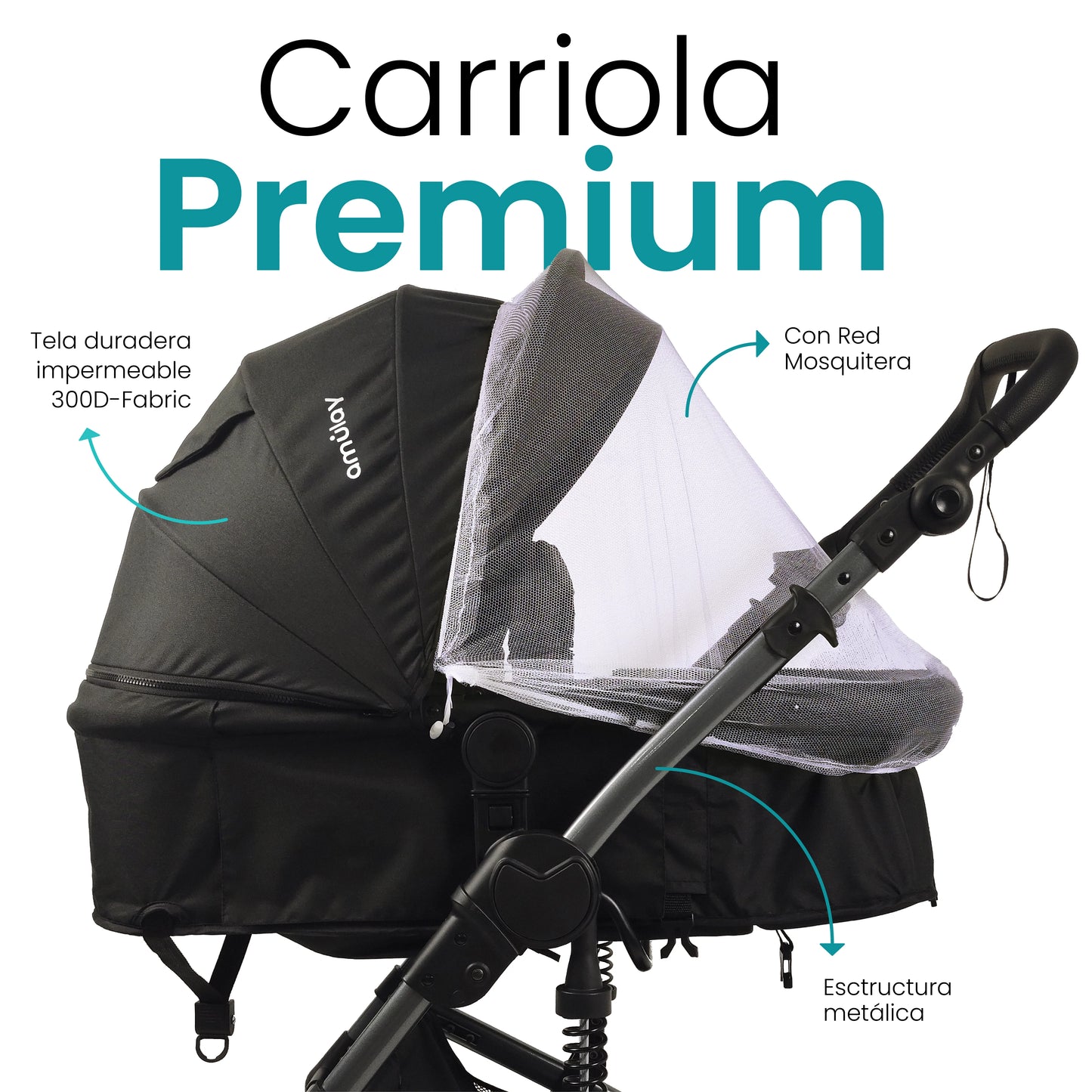 Carriola con Portabebé Kobu Gris