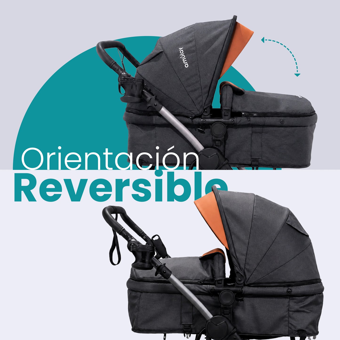 Carriola con Portabebé Kobu Gris