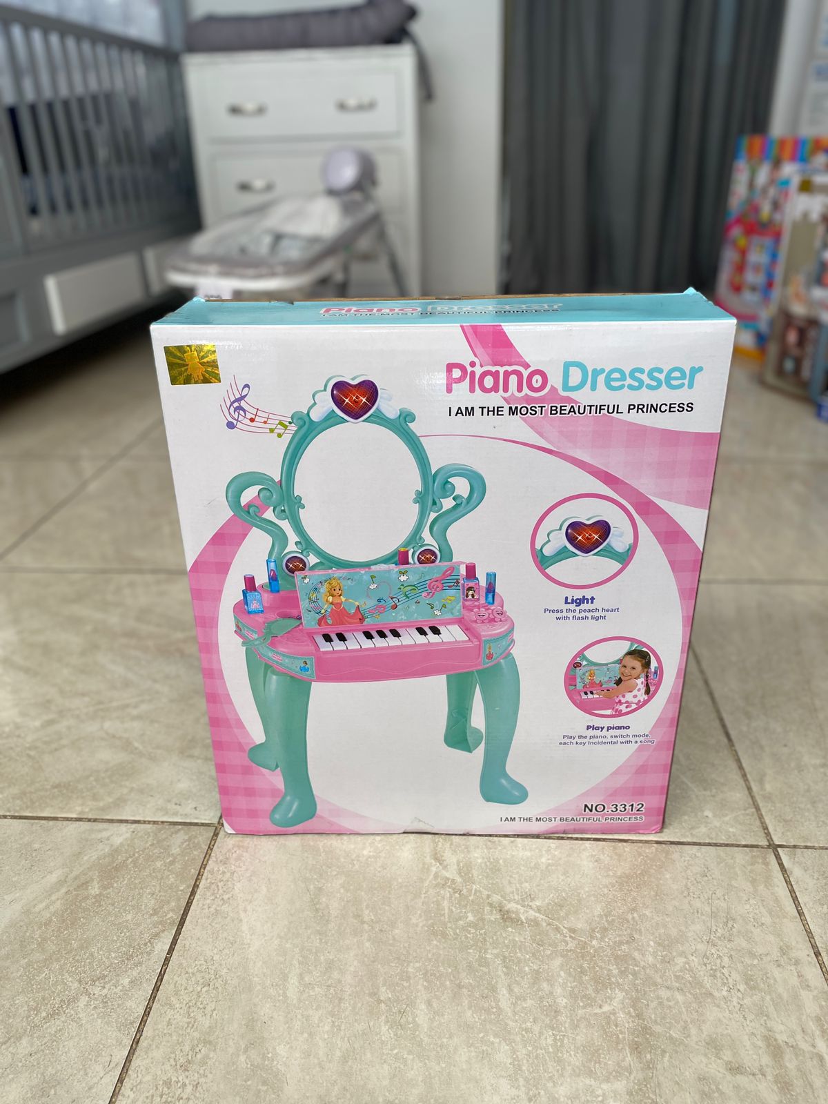 Juguete para Niñas con Tocador y Piano