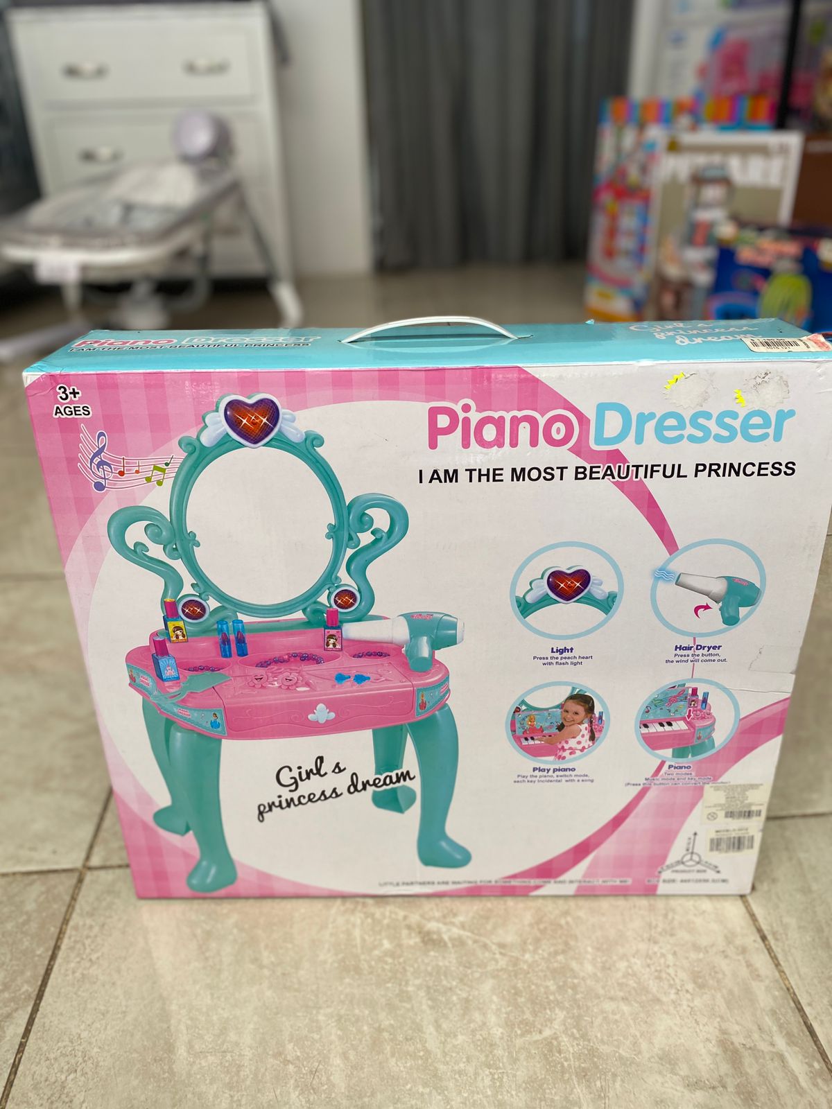 Juguete para Niñas con Tocador y Piano