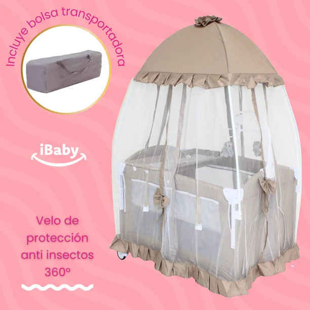 Cuna Colecho Mecedora Titi Beige