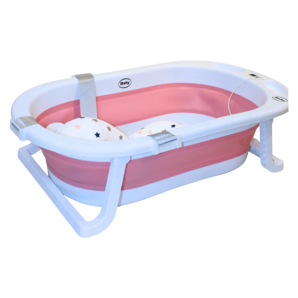Bañera Plegable con Base Santori Ibaby Rosa