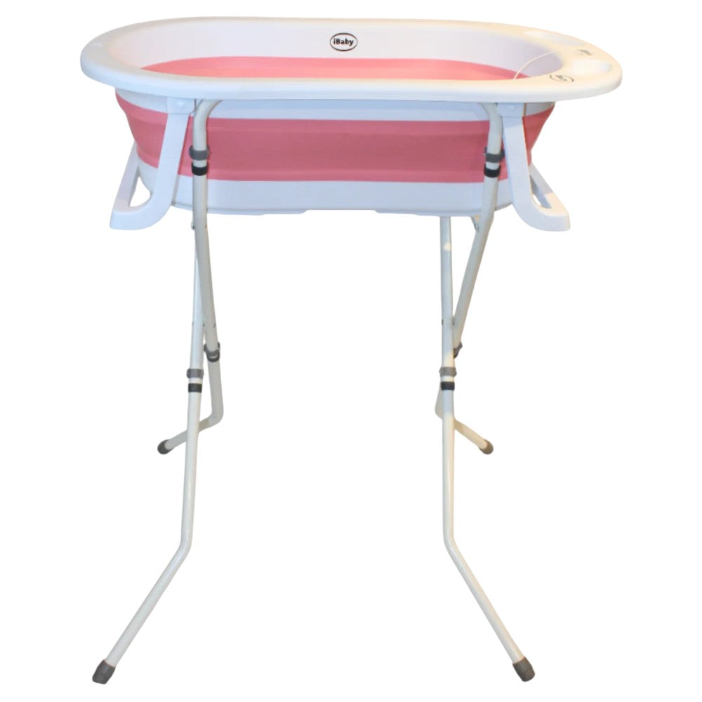 Bañera Plegable con Base Santori Ibaby Rosa