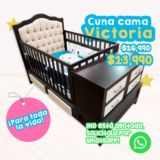 Cuna Cama Victoria Con Cajones