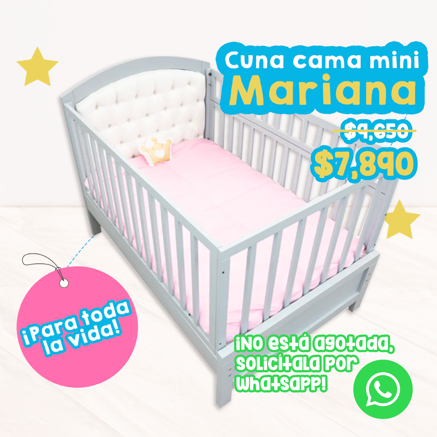 Cuna Cama Mini Mariana