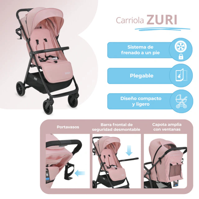 Carriola de Viaje Zuri Rosa