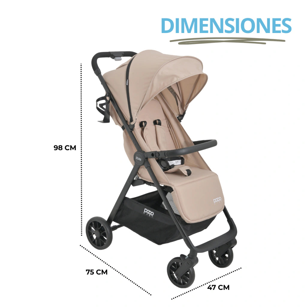Carriola de Viaje Zuri Beige