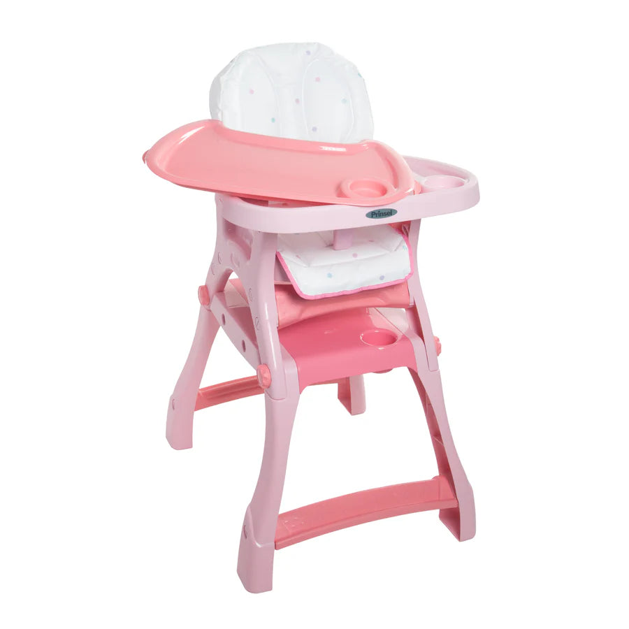 Silla Alta Kinder City 2 en 1 Rosa