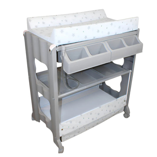 Bañera Alta con Cambiador Cascate Ibaby Gris