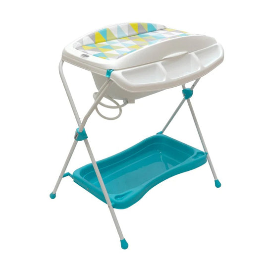 Bañera Cambiador y Base Azul