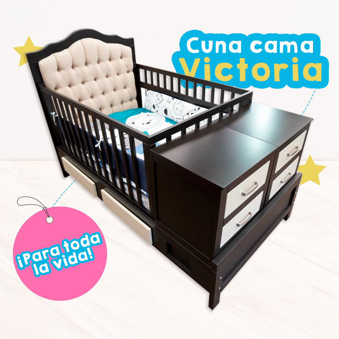 Cuna Cama Victoria Con Cajones